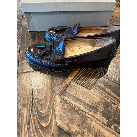 Cole Haan Pinch Tassel Penny Loafer Dress Shoes Men 8.5 Burgandy Preppy Academia main image 9